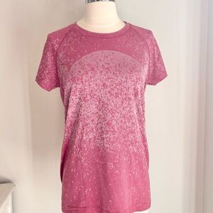 Lululemon Swiftly Tech Short Sleeve 2.0 Shirt Gradient Pink Peony, Sz 10